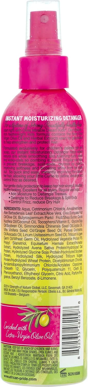 African Pride Dream Kids Olive Miracle Instant Moisturizing Detangler 236 ml