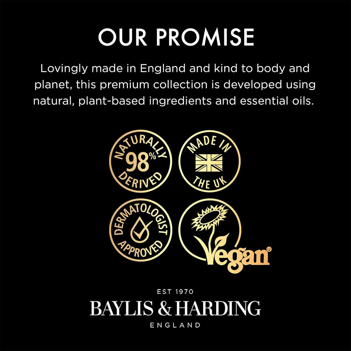 Baylis & Harding Goodness Oud, Cedar & Amber Natural Hand Wash, 500 ml (Pack of 3) - Vegan Friendly