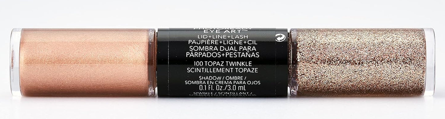 Revlon PhotoReady Eye Art Lid+Line+Lash, 100 Topaz Twinkle, 0.1 oz