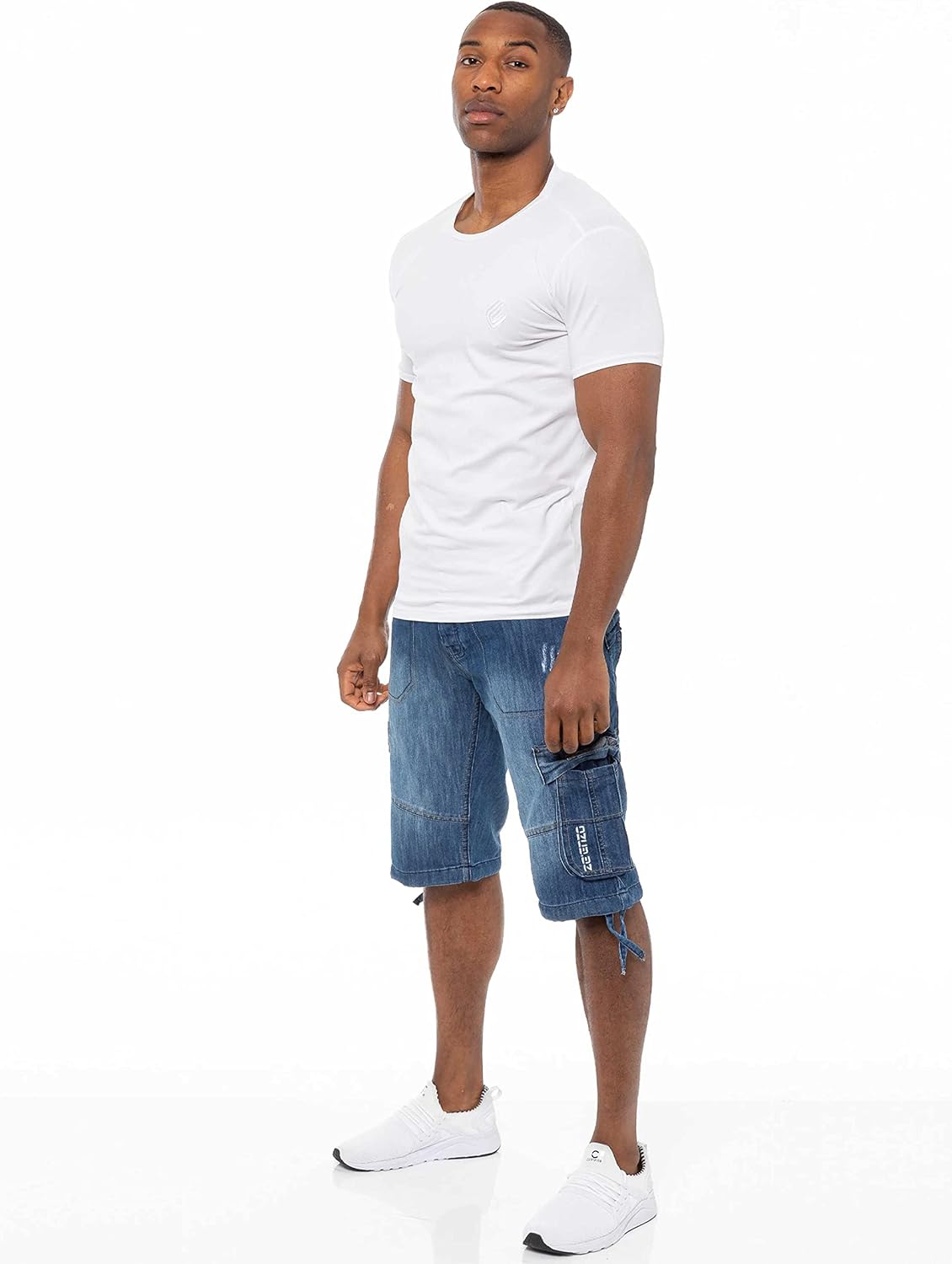 Getting comfortable with the 989Zé ENZO combat denim shorts