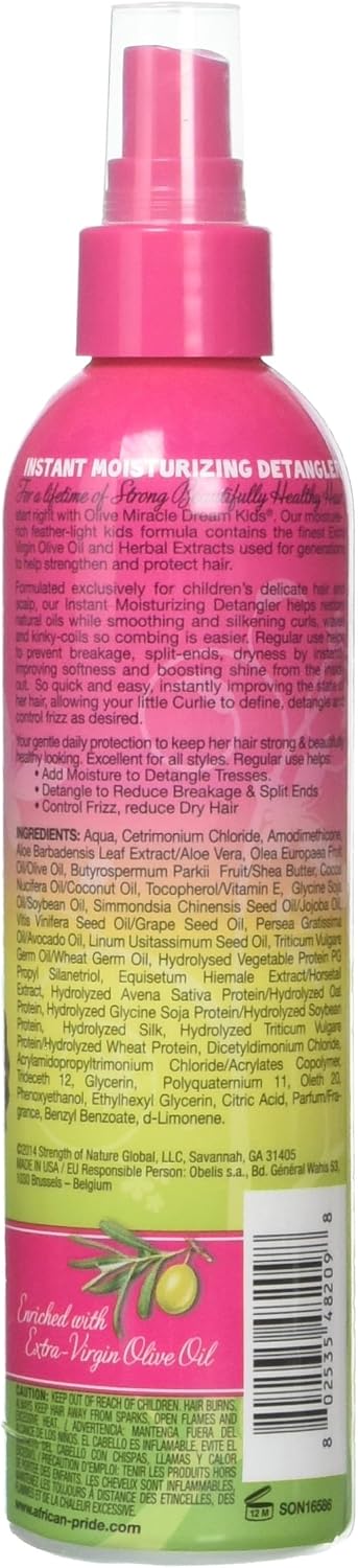 African Pride Dream Kids Olive Miracle Instant Moisturizing Detangler 236 ml
