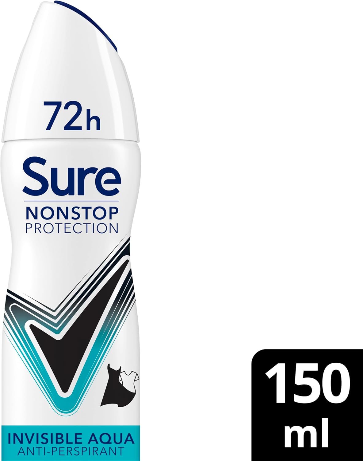 Sure Nonstop Protection Invisible Aqua Anti-Perspirant Aerosol 150 ml