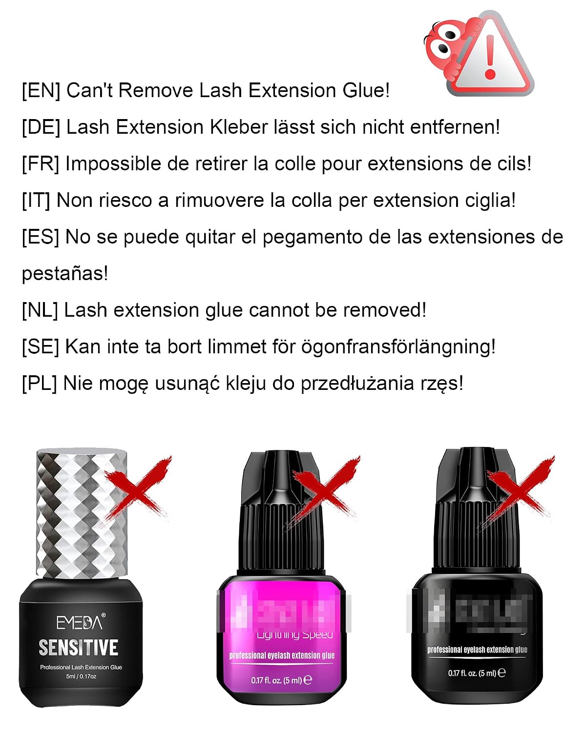 EMEDA 10 ml Lash Cluster Remover Oil Gentle Eyelash Glue Remover for Home Use, 10ml 0.35oz(2 Pcs) Low Irritation Safe for DIY Lash Extensions Removal Lash Bond Remover Oil-Based Formula (black 2 pcs)