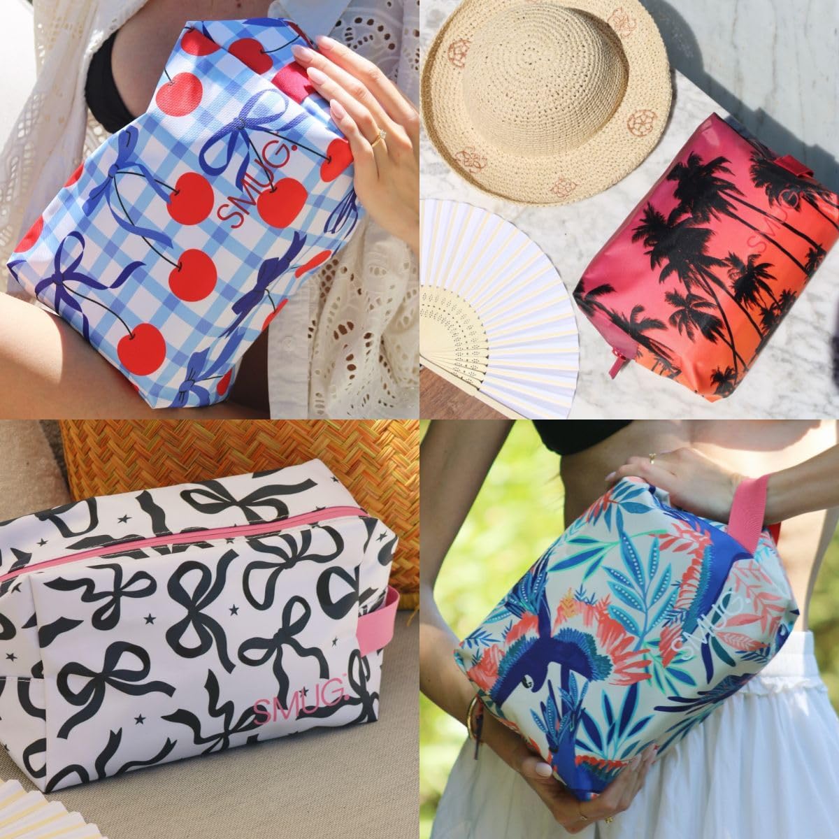 SMUG Wash Bag | Waterproof Travel Toiletry Bags for Travelling, Gym, Shower, Shaving, Toiletries, Cosmetics & Makeup Bag | Large Washbag for Men & Women | Stylish, Spacious & Easy to Clean | Avocado