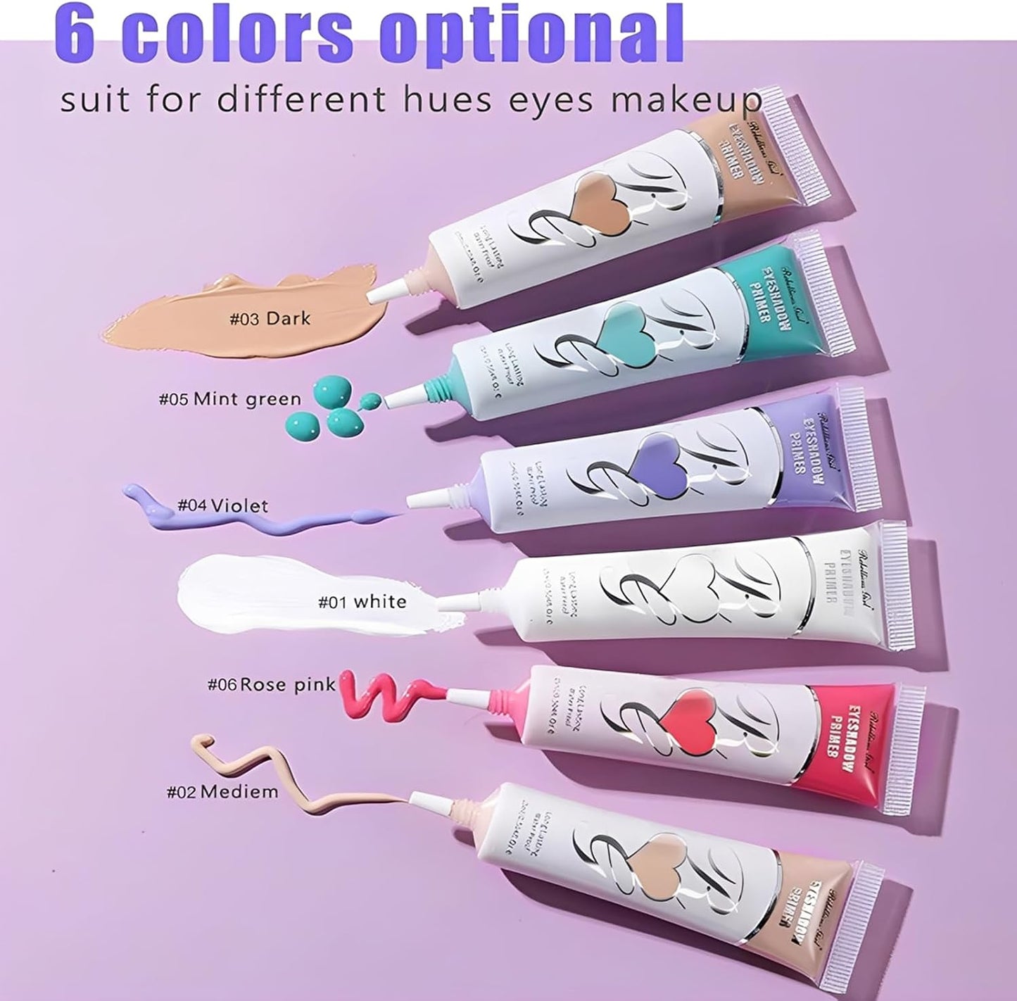 Eyeshadow Primer, Pigment Base Eyeshadow Primer, Smooths Imperfections, Ultra-Creamy Eye Base Lightweight Long Lasting Eye Primer, Intensifies Liquid & Powder Colour, 15ml (# mint green)