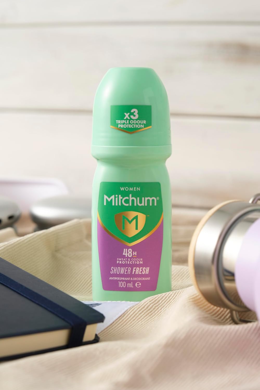 Mitchum Women 48HR Protection Roll-On Deodorant & Anti-Perspirant, Shower Fresh, 100 ml