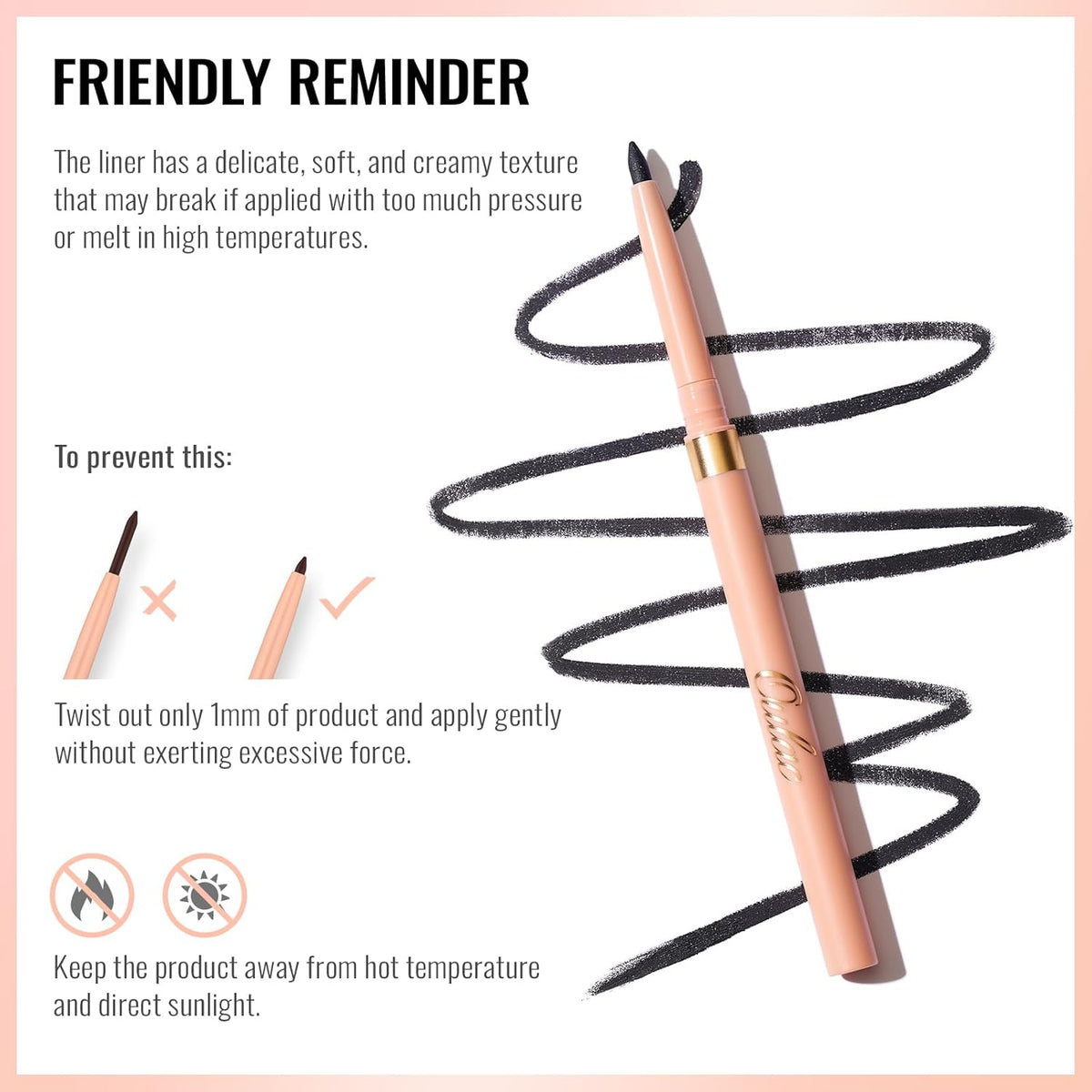 OULAC Matte Brown Eye Liner Pencils Waterproof, Smudge-proof Retractable Eyeliner Lasts 24H +, Highly Pigmented and Smooth, Long-lasting Formula, Vegan (03) Teddy