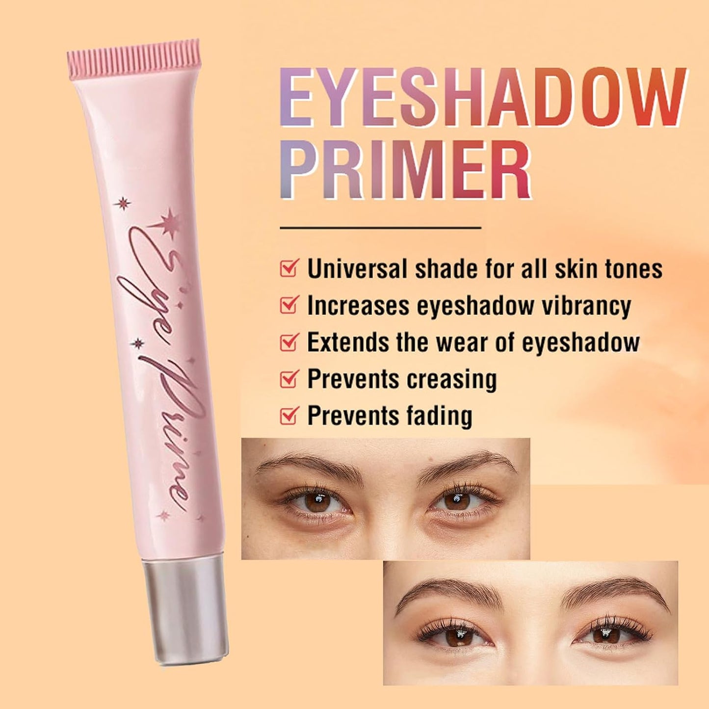 Long Lasting Waterproof Eyeshadow Primer Cream - 24 Hours Smudge-proof Pigment Base
