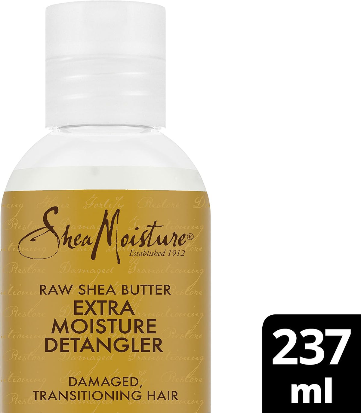 Shea Moisture Raw Shea Butter Extra Moisture Detangler silicone and sulphate free hair detangler for damaged, transitioning hair 237 ml