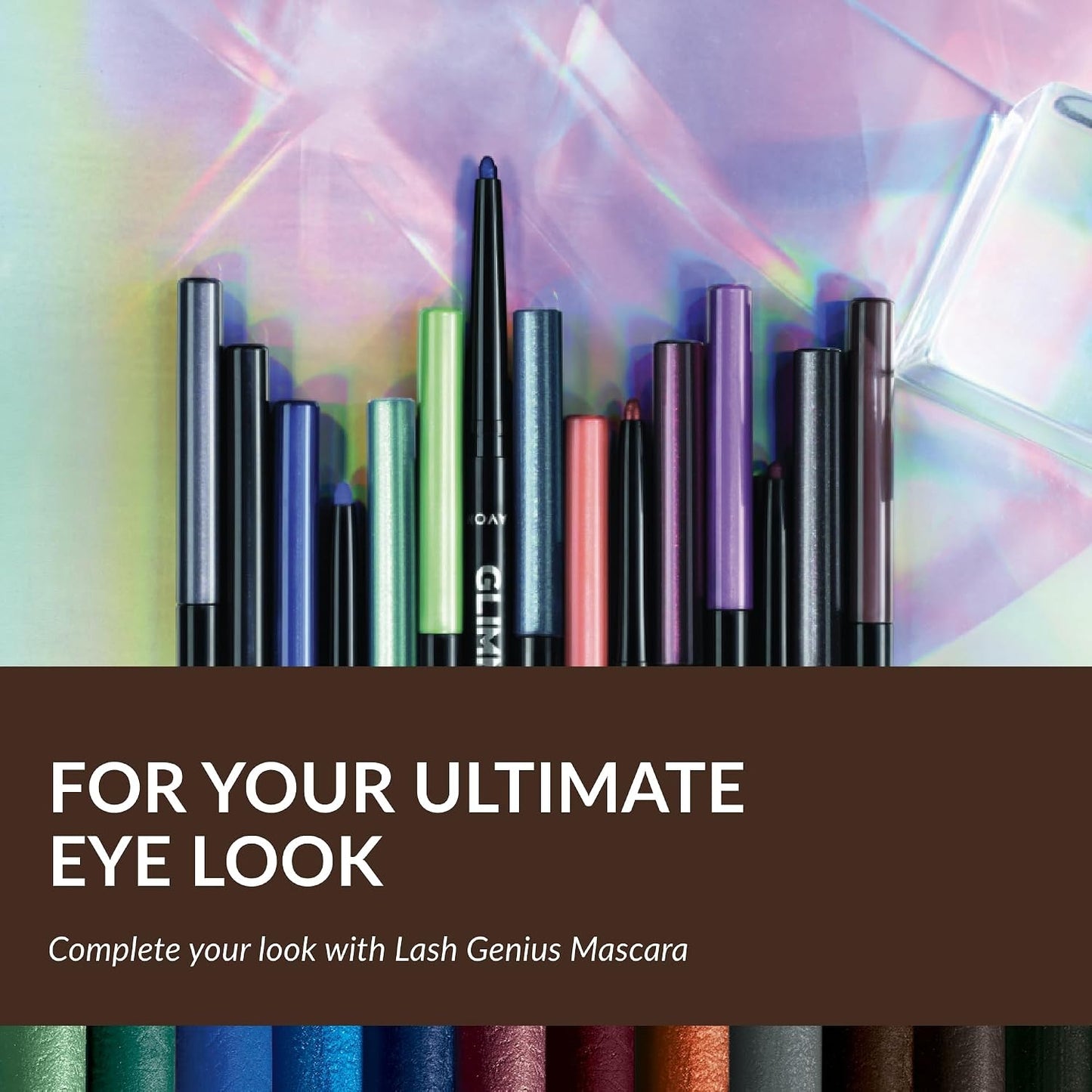 Avon Glimmerstick Eyeliner Duo, Cosmic Brown, Soft-Glide Formula, Bold and Intense Colour, Waterproof, Smudge-Proof Colour That Lasts All-Day, Cruelty Free