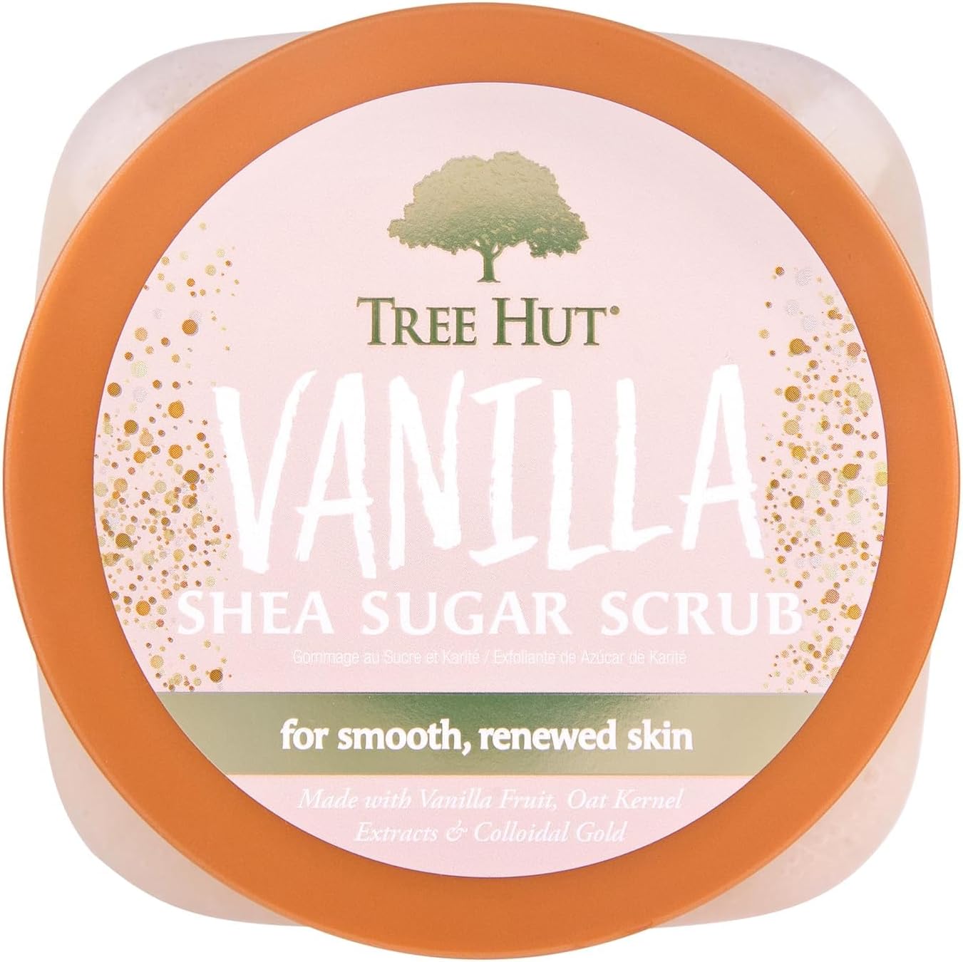 Tree Hut Vanilla Shea Sugar Exfoliating & Hydrating Body Scrub, 18 oz