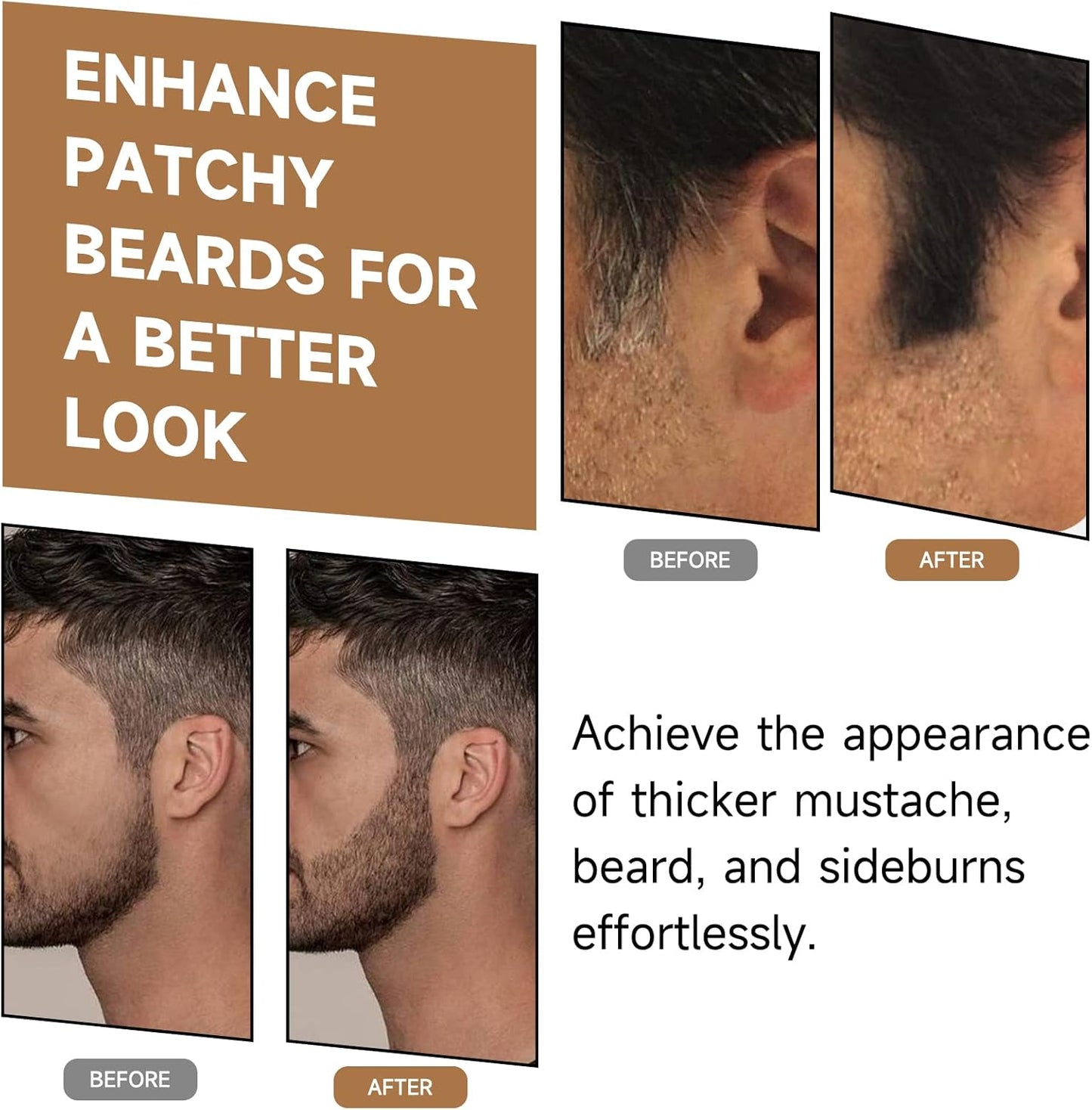 2 Set Root Cover Up Powder, Medium Brown, Touch Up Hair Color for Grey, Coverage Powder for Thinning Grays Hairline, Concealer for Beard Line Eyebrow, Instantly Conceals Hair Loss