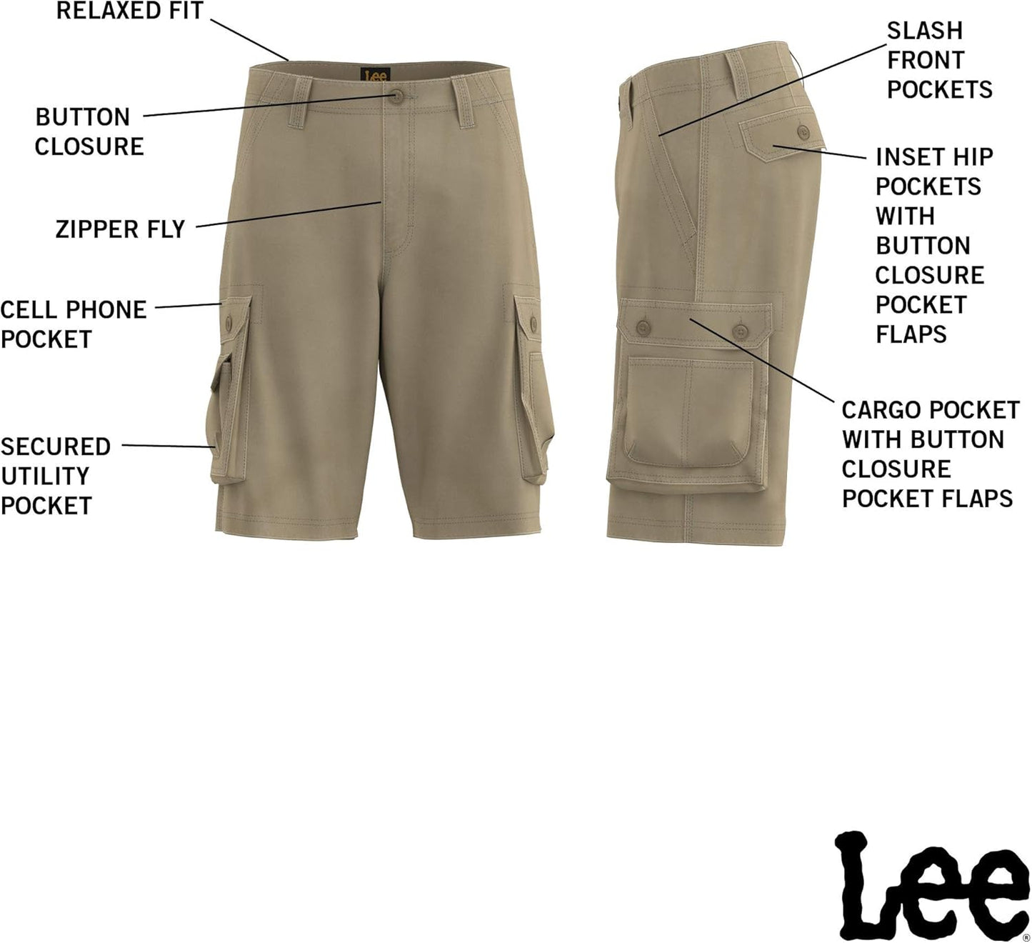 Lee’s Belted Wyoming Cargo Shorts – casual comfort that actually fits