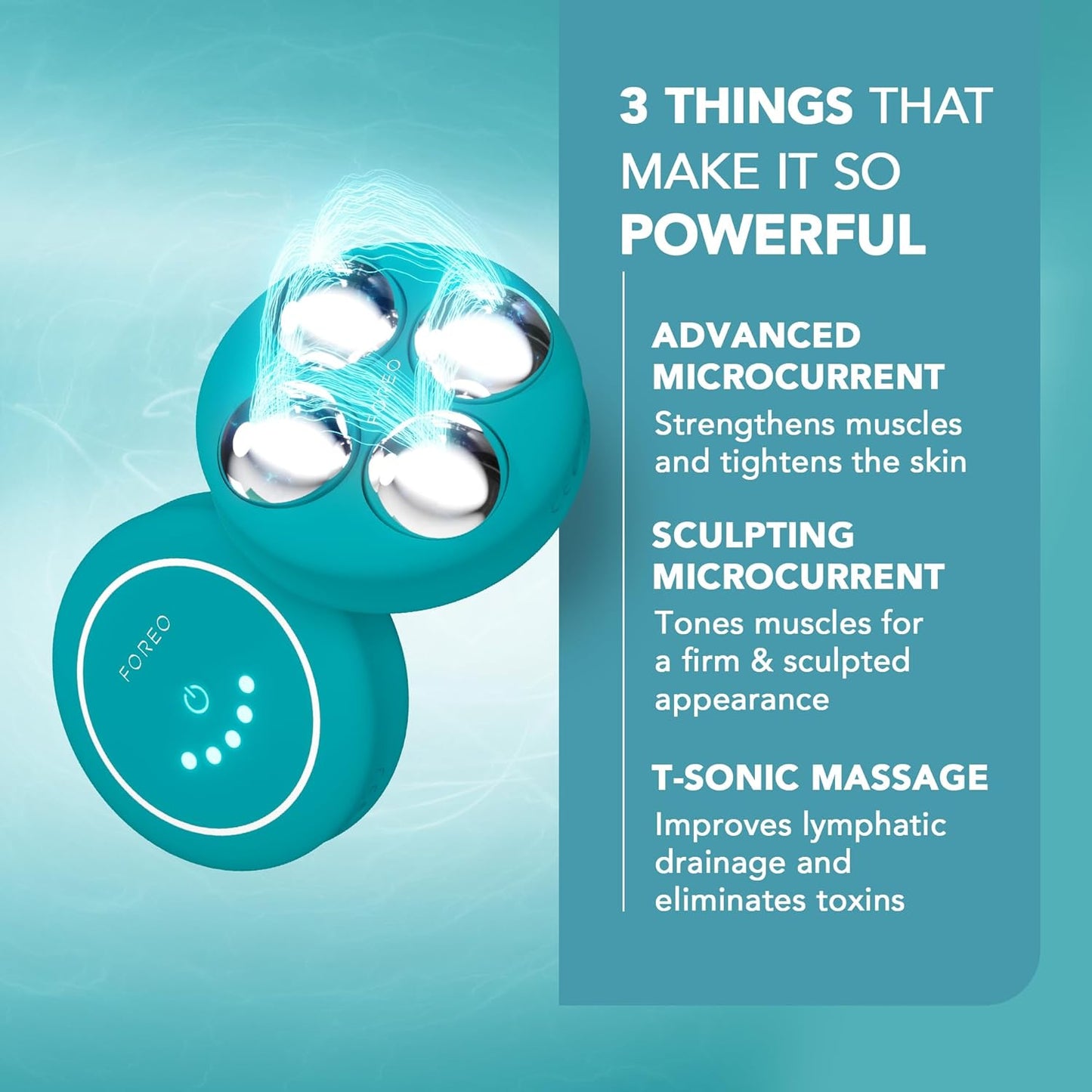 FOREO Bear 2 Body Advanced Microcurrent Body Sculpting Machine, Cellulite Massager & Lymphatic Drainage, Firm & Contour, Body Massager, Increases Absorption of Skin Care Products, Evergreen