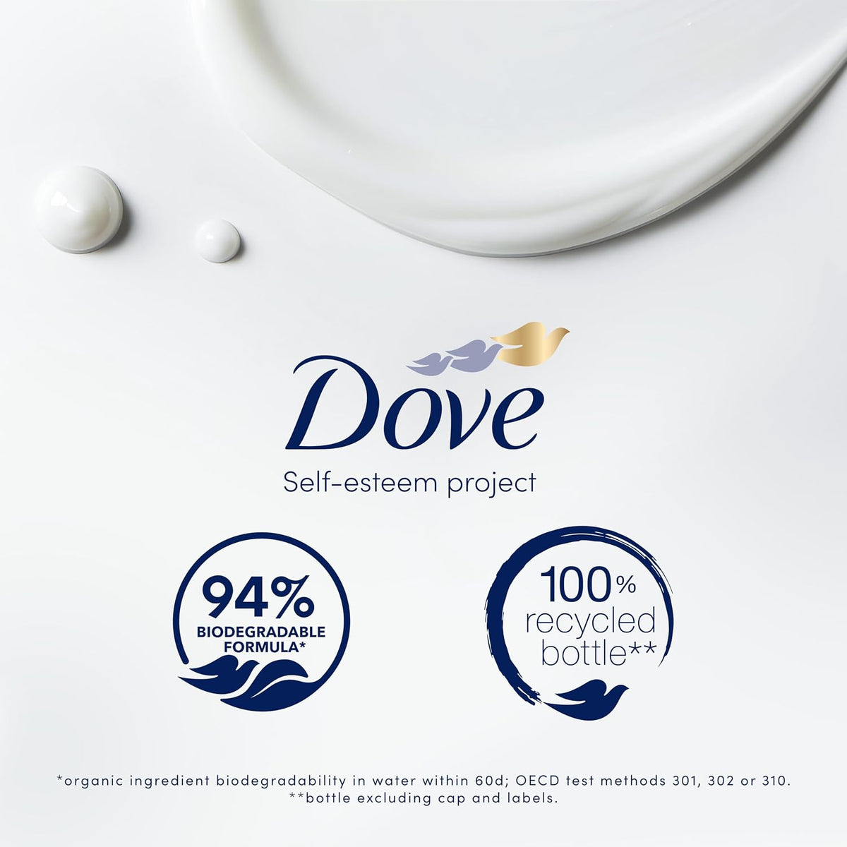 Dove Advanced Care Deeply Nourishing Body Wash Body Cleanser shower gel with skin-natural nutrients for instantly lotion-soft skin 6x 400 ml