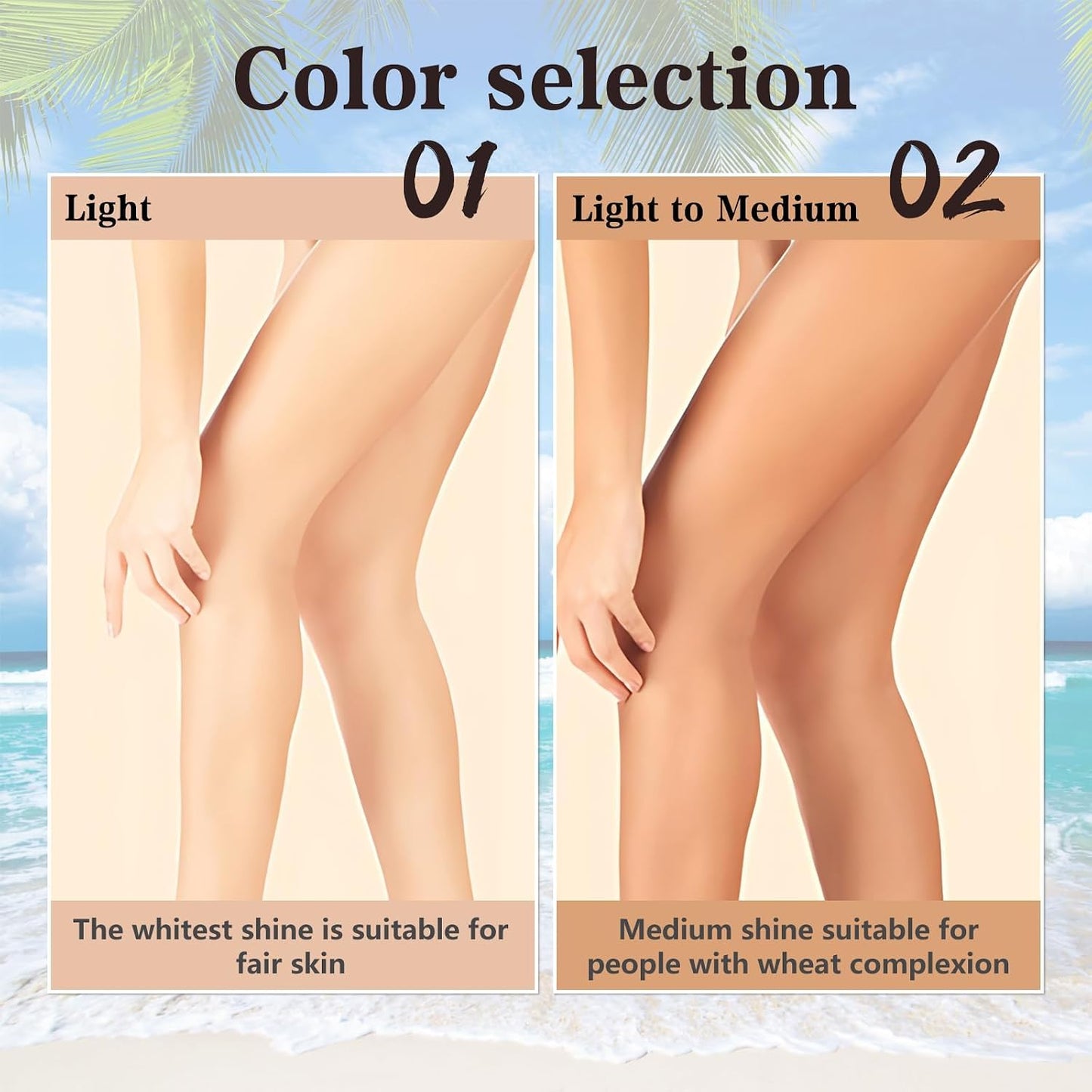 2pcs Body Coverage Perfector, Waterproof Leg Makeup, Tattoo Cover Up Cream All Over Complexion Perfect With Large Round Brush 48H Long Lasting Wear for Women(Light and neutral colors)