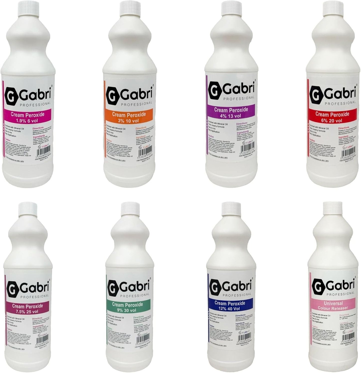 Gabri Professional Cream Peroxide (40 Volume 12%, 1000 ML)