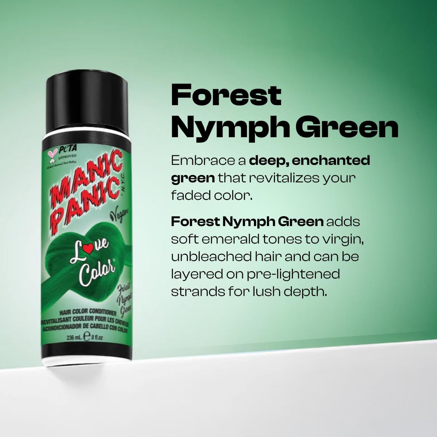Manic Panic Love Color® Colour Depositing Conditioner (Forest Nymph) | Condititoning