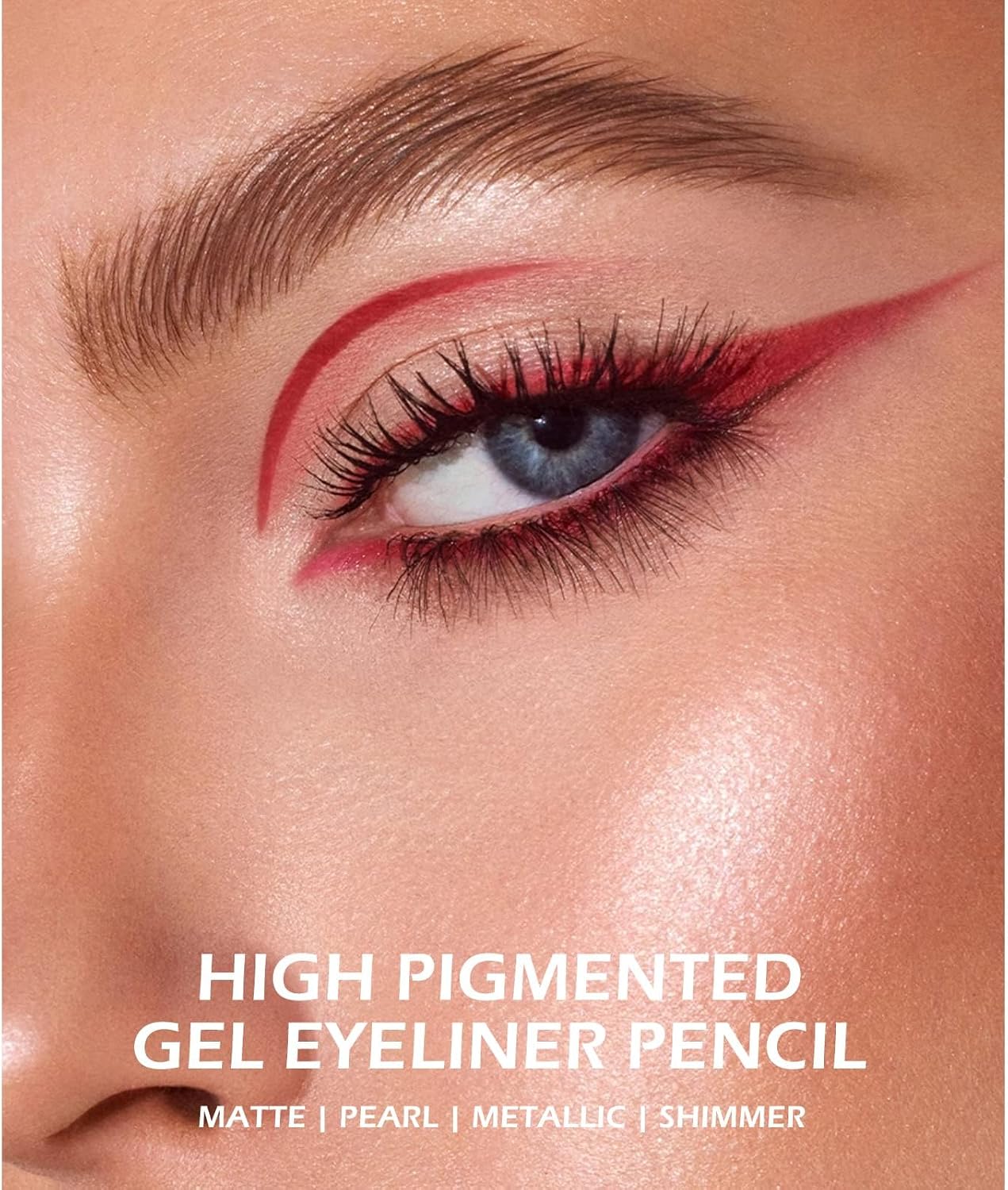 Ownest 14 Colors Eye Shadows Eyeliner Pen Set, Metallic Eyeliner Pencil Glitter Eye Liner for Women Eye Liner Professional Eye Makeup Set Colorful Eye Color