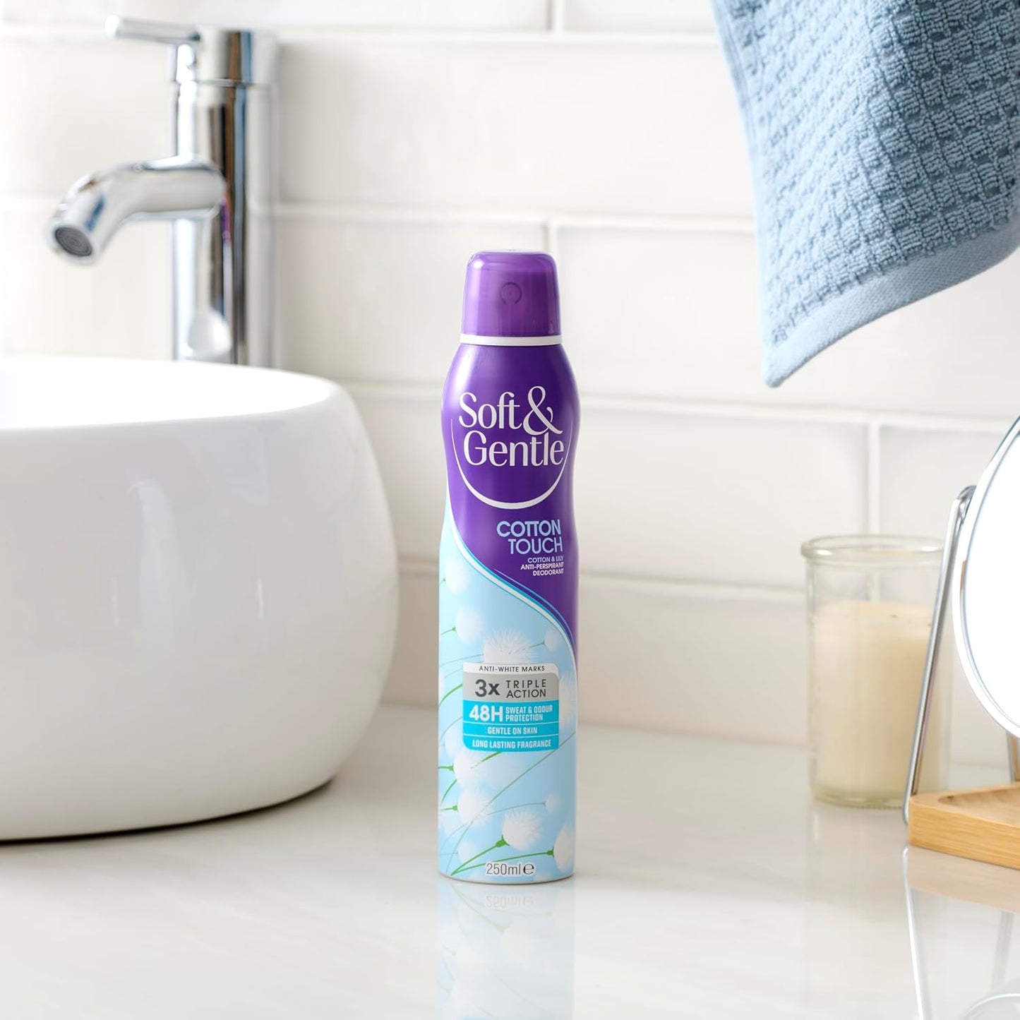Soft & Gentle Cotton Touch Anti-Perspirant Deodorant Spray, 250ml
