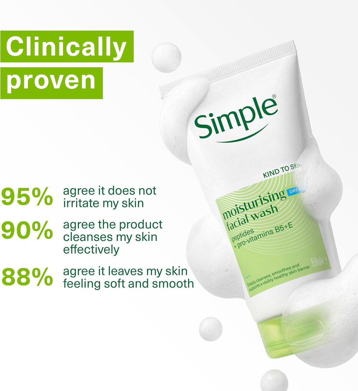 Simple Kind to Skin Facial Wash Moisturising 150 ml