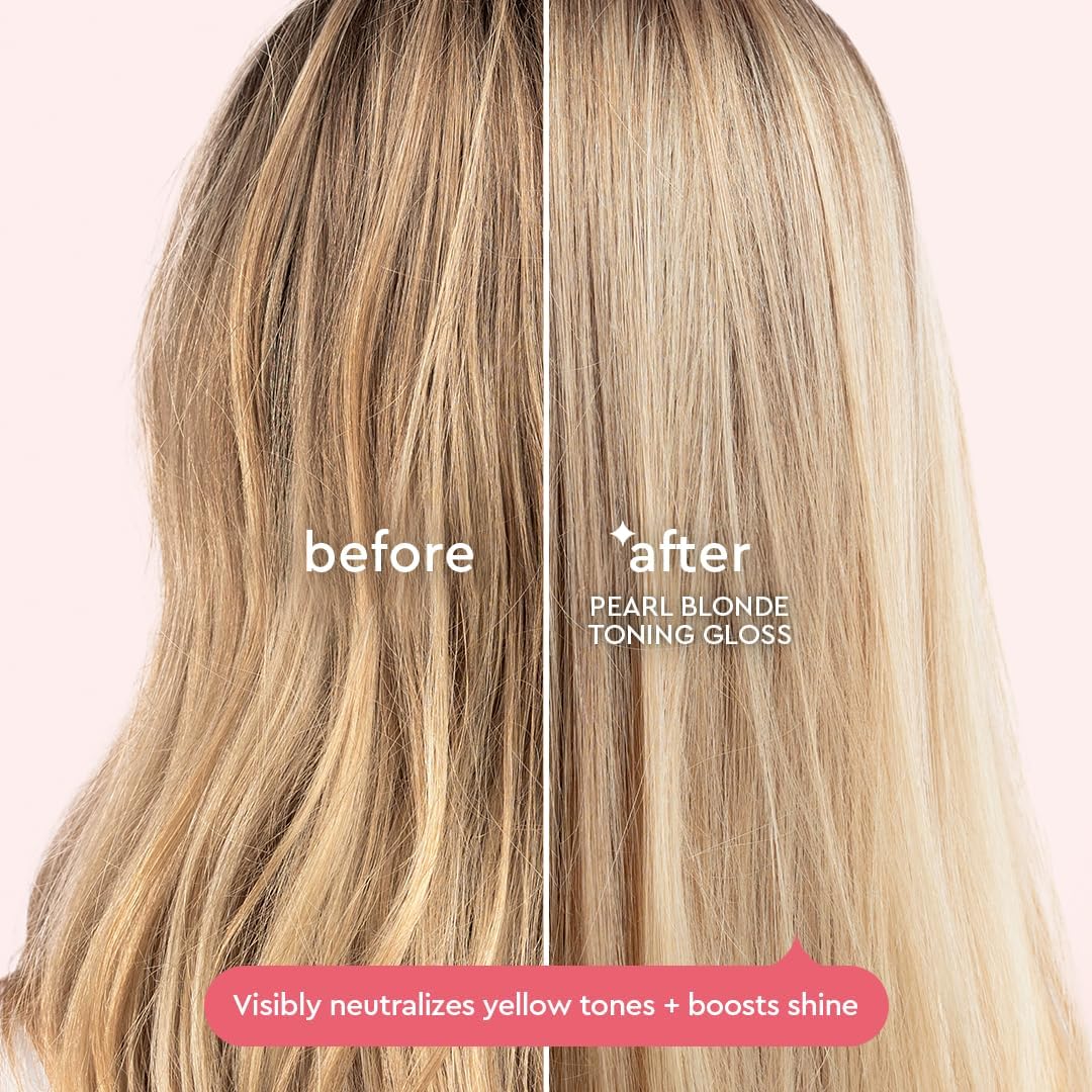 Glaze Supergloss Color Conditioning Gloss – Hydrating Semi-Permanent Colour Hair Gloss & Shine Boost – For Light Blonde Hair – 190ml - Pearl Blonde