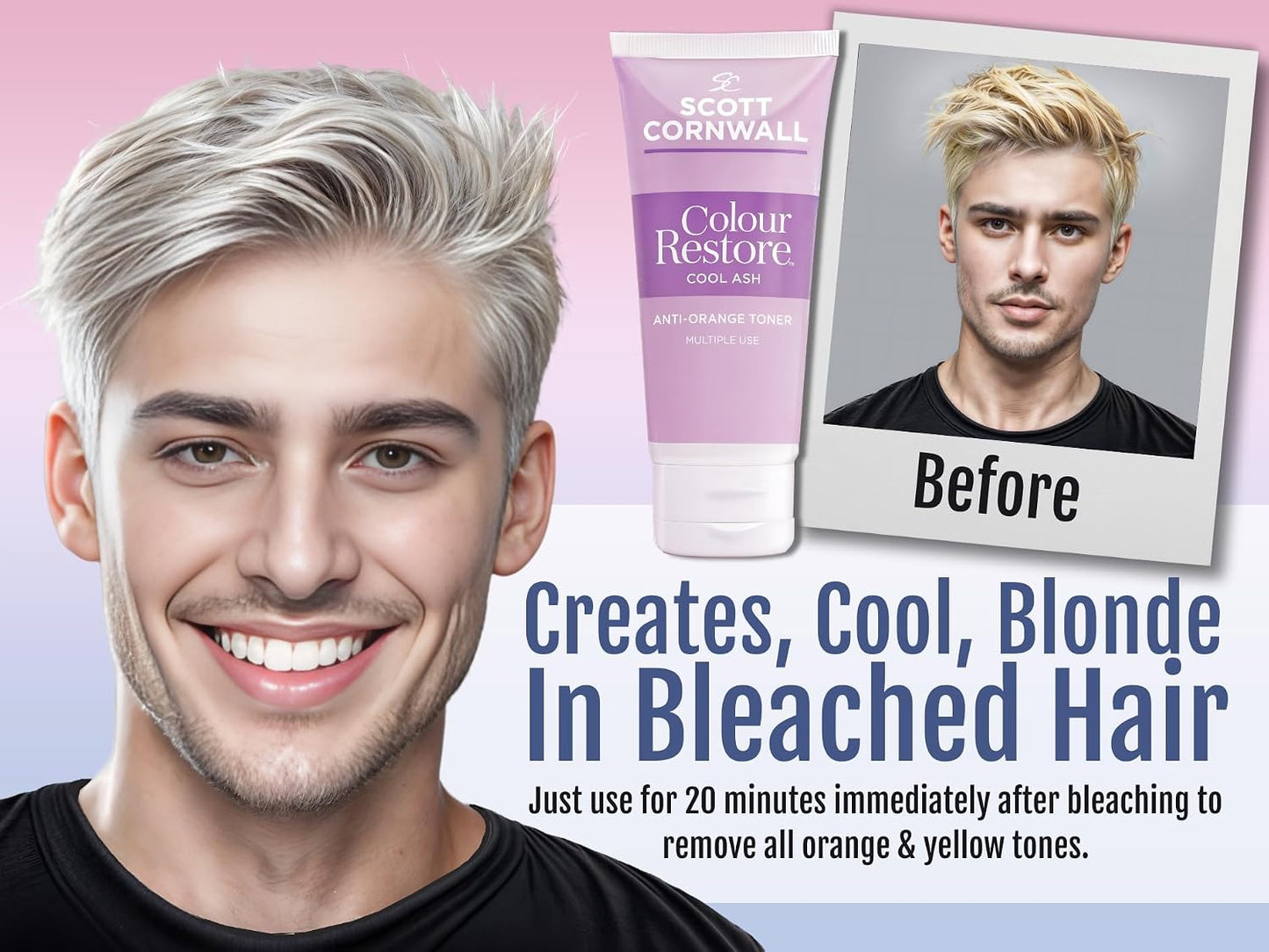 Scott Cornwall Colour Restore Cool Ash Toner 100ml