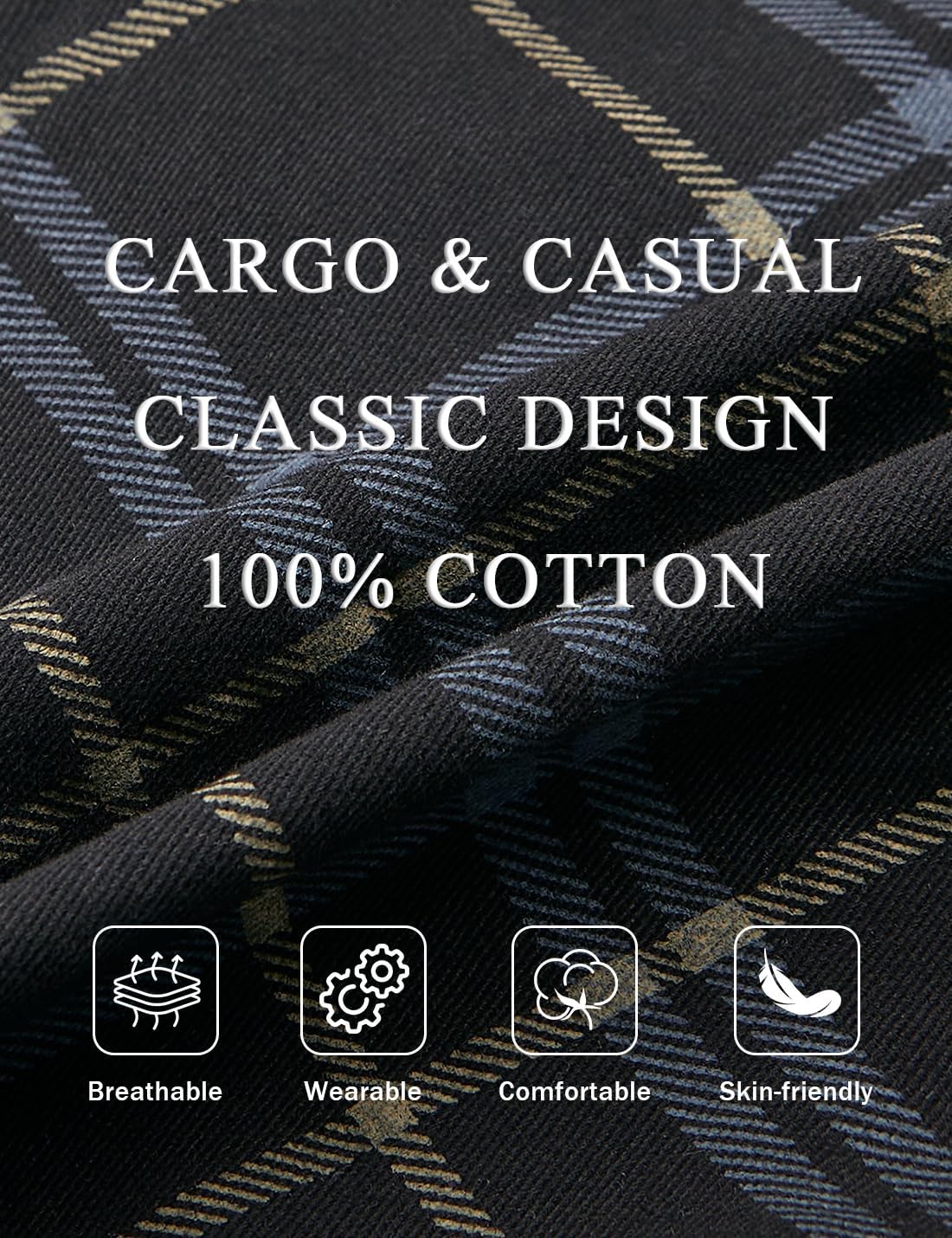 iCKER Multi-Pocket Cotton Cargo Shorts – casual comfort with camo flair