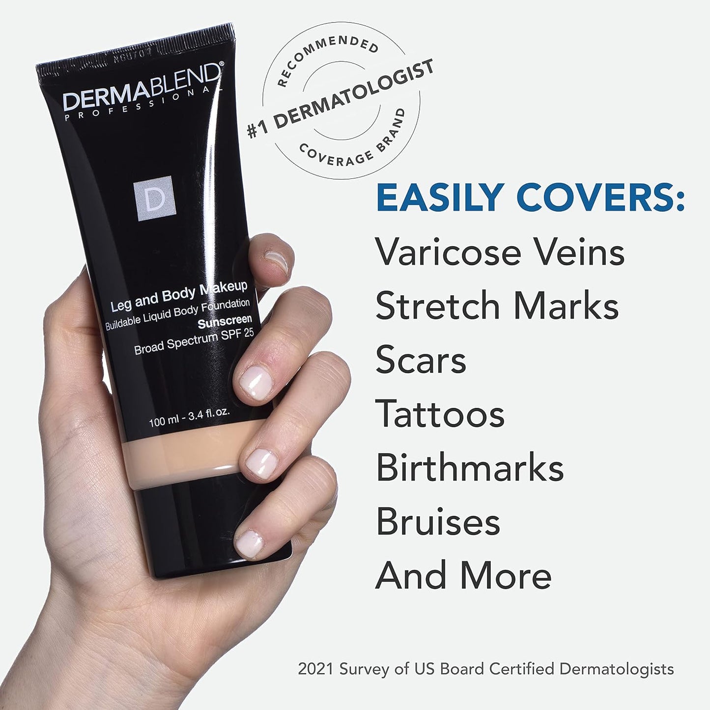 Dermablend Leg and Body Makeup, 45N Medium Bronze