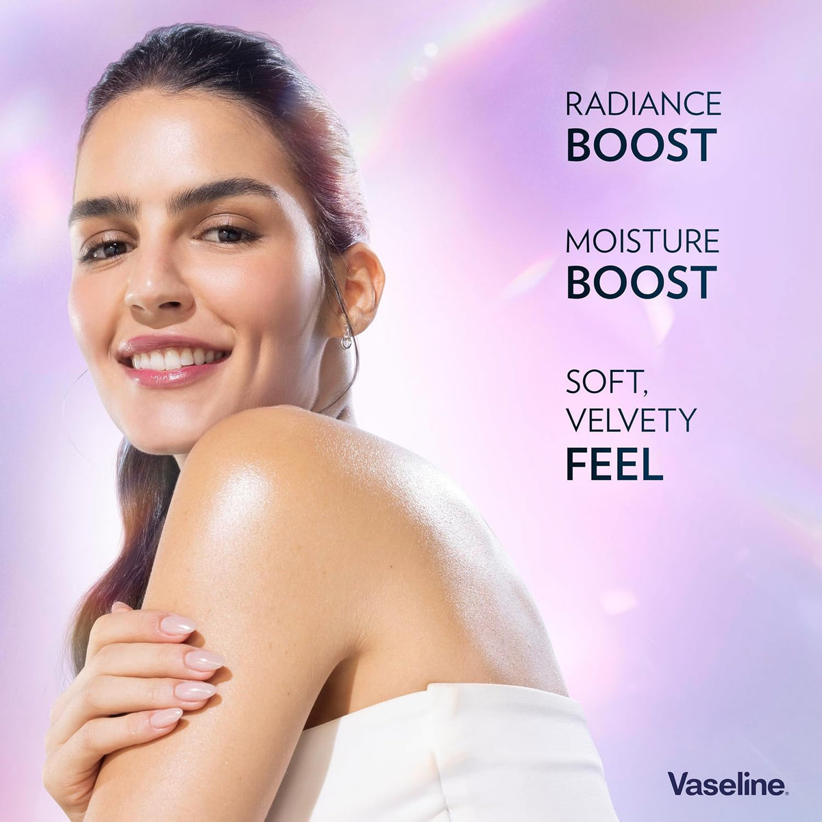 Vaseline Gluta-Hya Dewy Radiance Serum Burst Lotion Moisturiser – Body Lotion with GlutaGlow™, Niacinamide, Hyaluron & Antioxidants 10x Stronger Than Vitamin C*, For Radiant, Dewy Skin in 5 Days 200ml