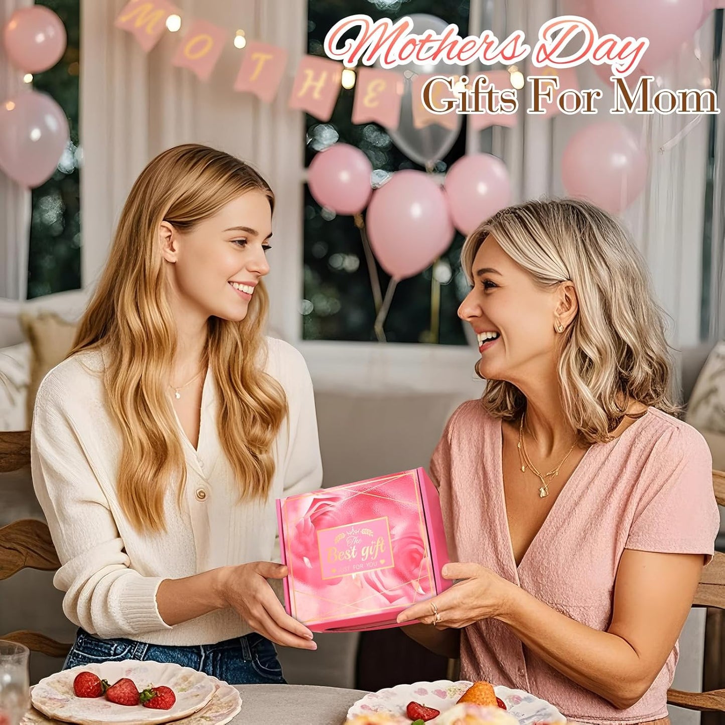 Eletorot Christmas Gifts for Women, Teacher, Mum, Friend, Auntie, Sister | Unique Birthday Gift for Nan, Colleagues, Pink Spa Relaxation Set for Self Care, Valentines, Mothers Day