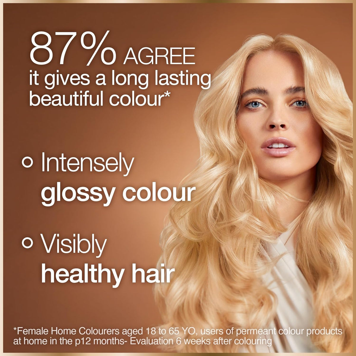 Garnier GOOD Permanent Hair Dye, 7.43 Tumeric Copper. Ensures 100% grey coverage and 8-week colour. No ammonia, vegan shea butter formula delivers vibrant results for all hair types.