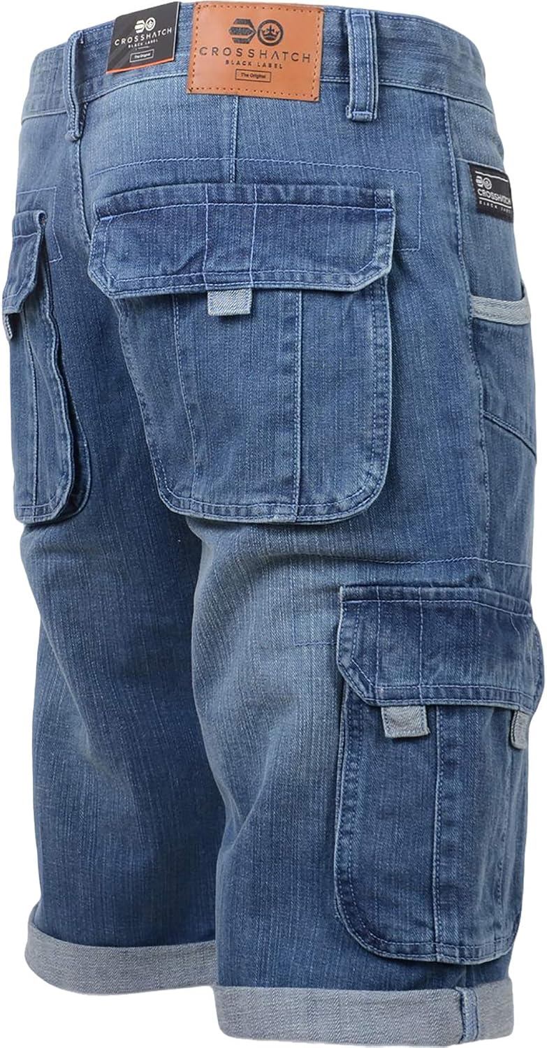 Denim‑Crosshatch Shorts That Slip Into Your Wardrobe Without a Fuss