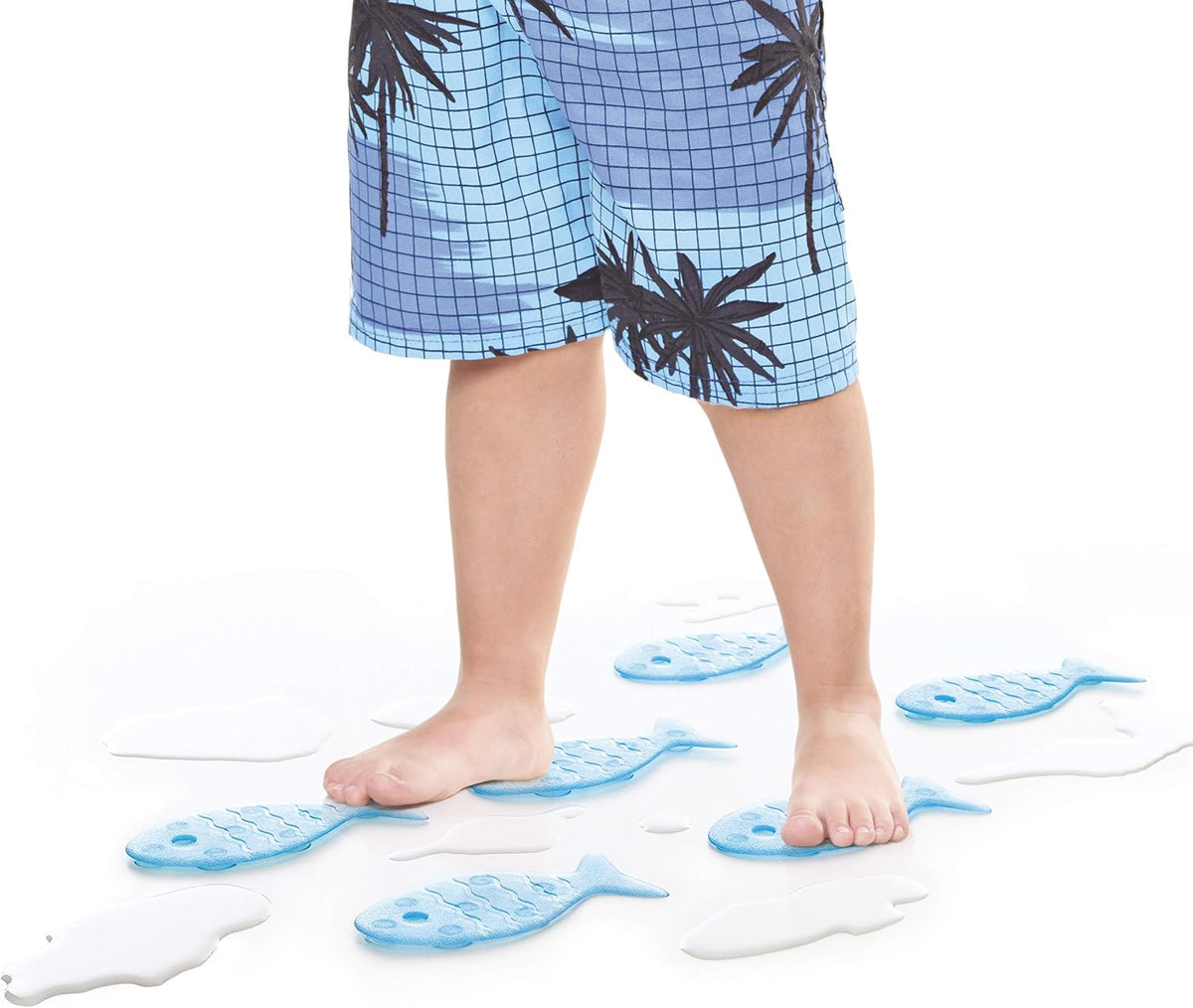 Tatay Fish Stickers Anti-Slip Bathtube, Blue
