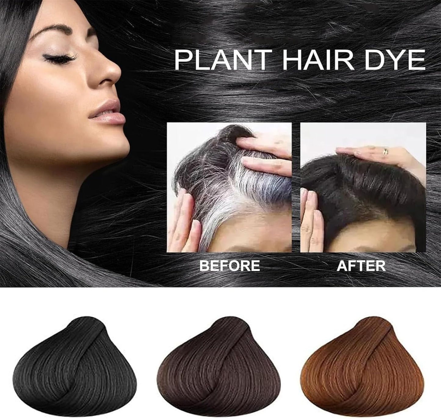 210ML Single Agent Floral Dye Long Lasting Hair Dye Set Single Dose of Care Dyeing Cream Plant-Based Hair Coloring Cream for Gray Coverage