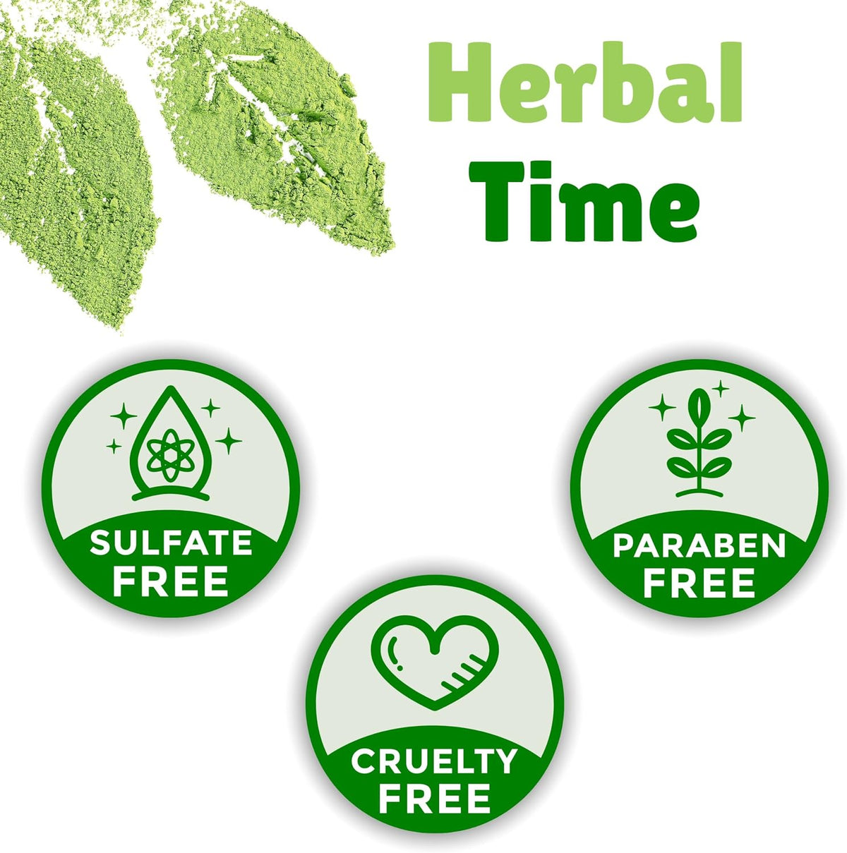 Herbal Time Henna Natural Cream Color Natural Black Nº 7 | Henna Coloring Cream with Nettle Extract | Gray Hair Cover | Temporary Color Dye Creame | Ammonia Free, Sulfates Free, Parabens Free | 75 ml