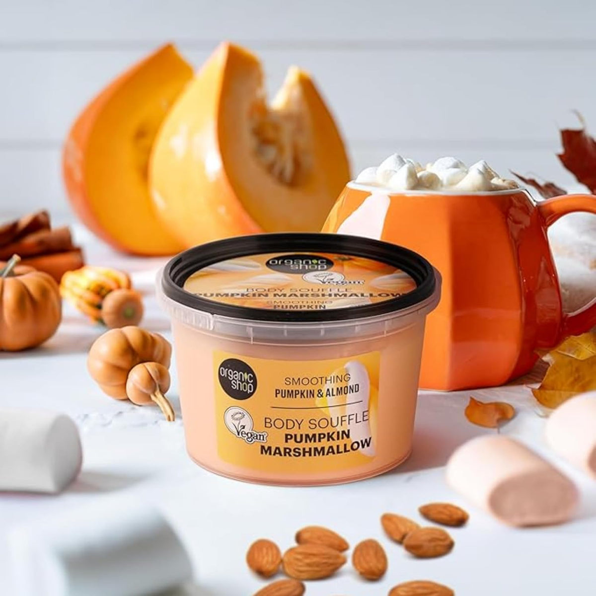 Organic Shop Body Souffle Pumpkin Marshmallow Smoothing Pumpkin & Almond, 250 ml