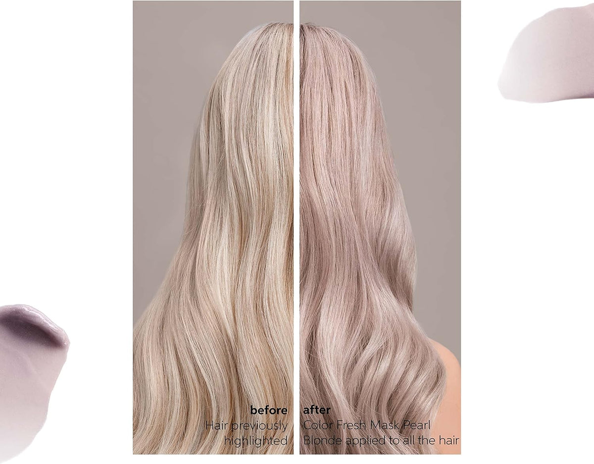 Wella Professional Color Fresh Mask, Temporary Hair Color Refresh Treatment, Semi-Permanent Hair Dye, Hair Gloss Treatment, Pearl Blonde, 500 ml