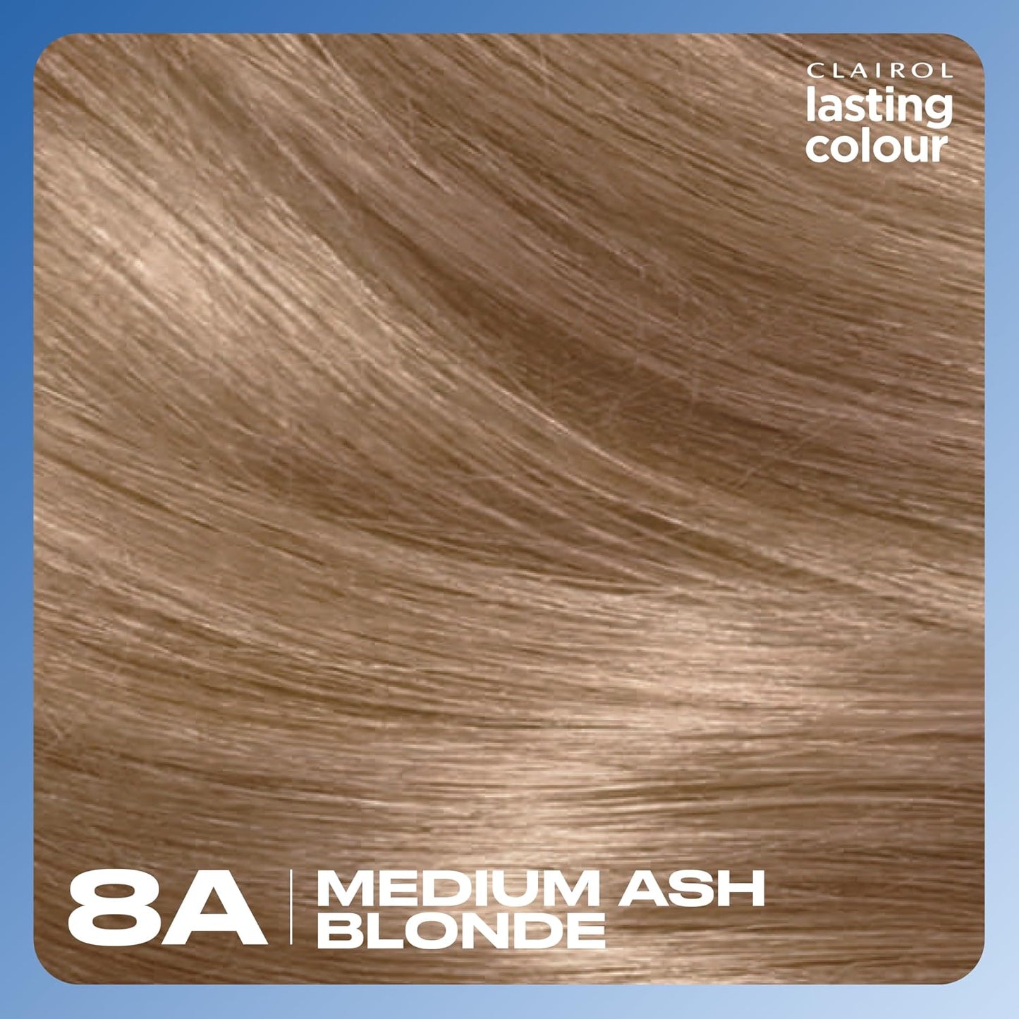 Clairol Lasting Colour Permanent Hair Dye | Ideal Grey Coverage | Shiny and Moisturised Hair | 8A Medium Ash Blonde