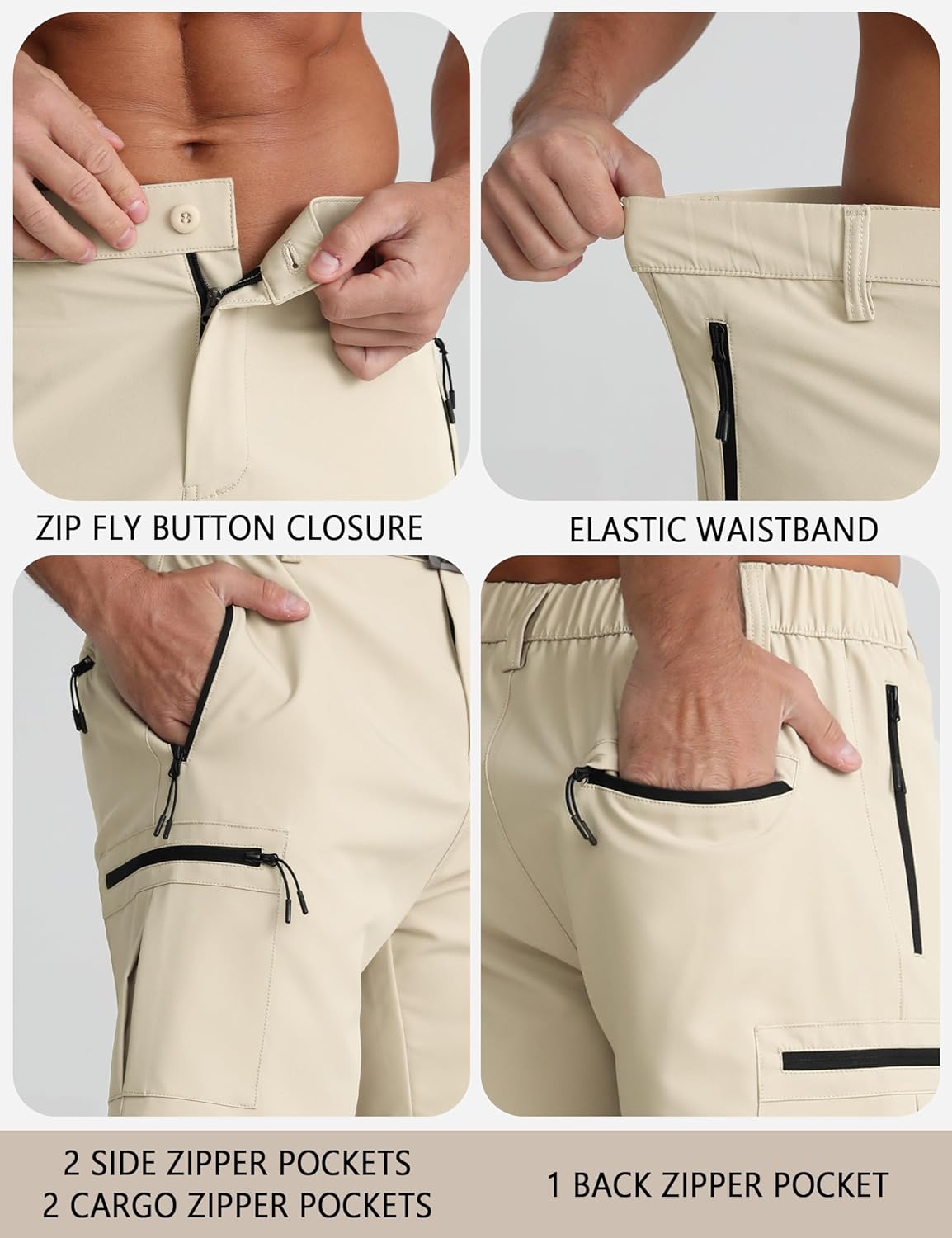 APTRO Men's Cargo Hiking Shorts – Light, Handy, Ready