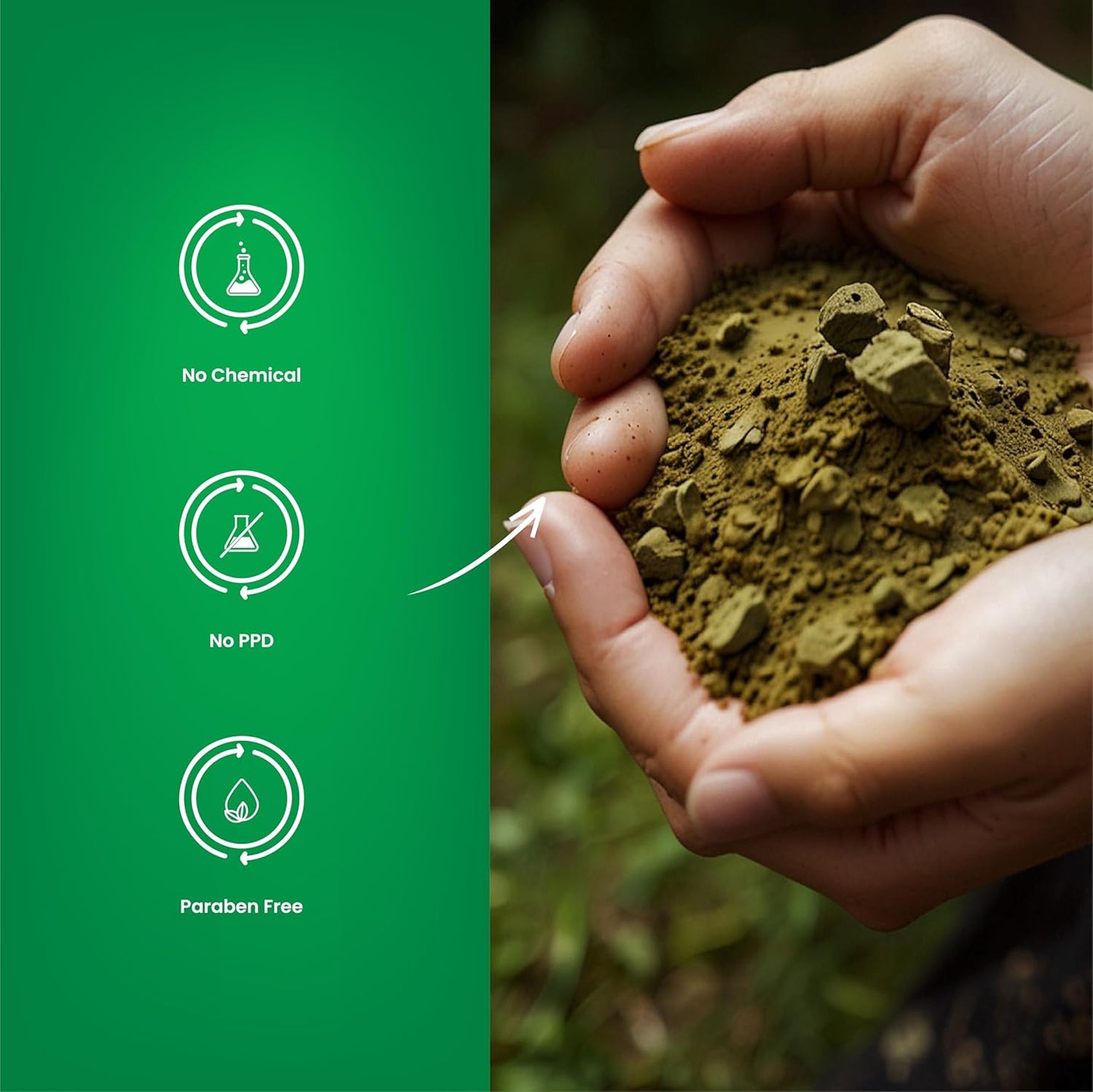 H&C 100% Pure Natural Henna Powder (Lawsonia Inermis) 227 Gms (1/2 Lb) For Hair…