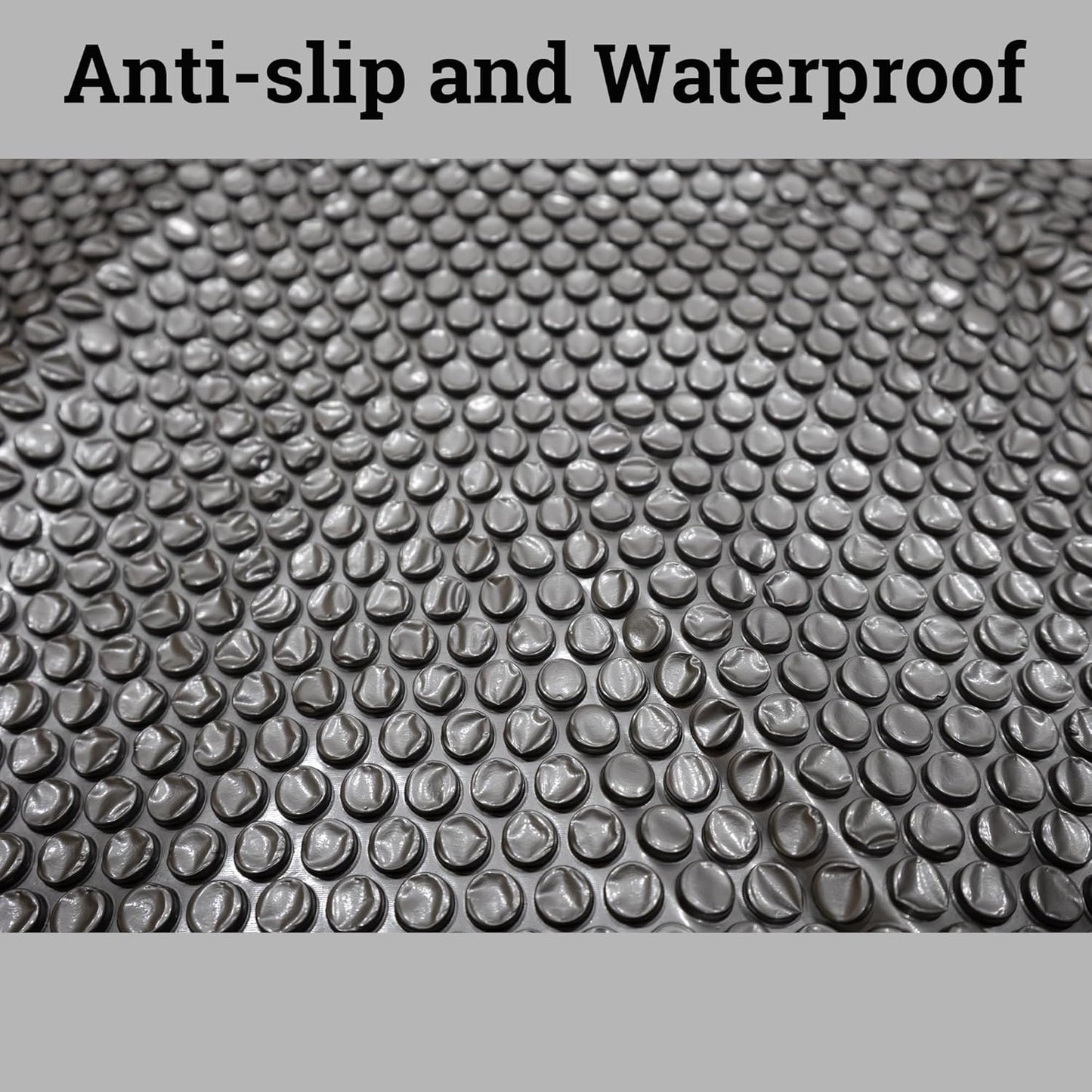 SHATCHI 4/6 Bathers Round/Square Bubble Mat Heat Preservation Energy Saving for All Mspa and Hot tubs, Grey