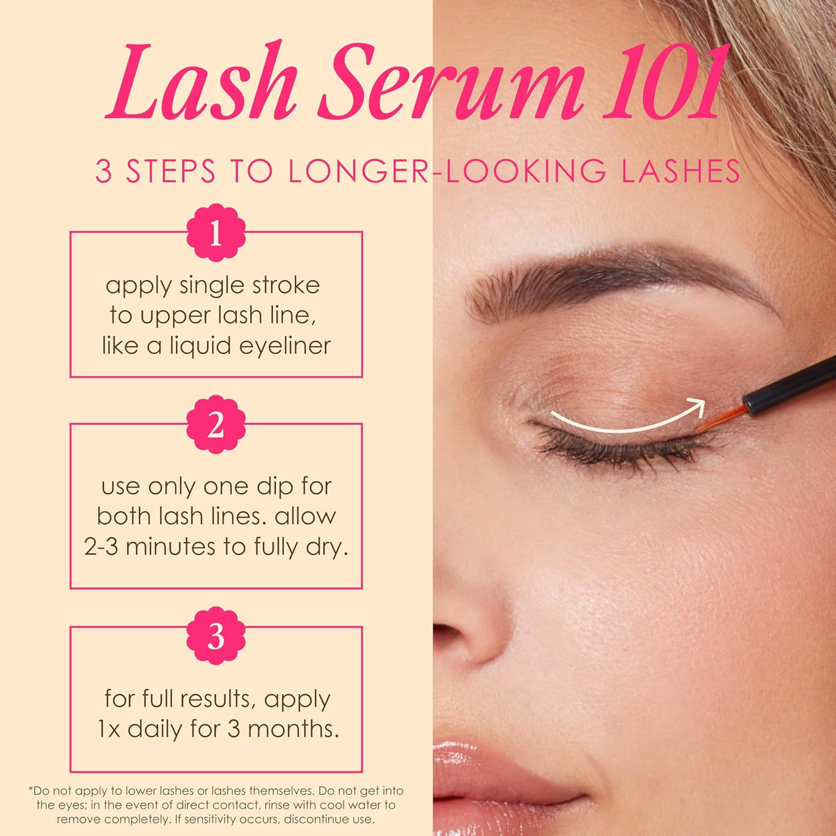 Grande Cosmetics GrandeLASH-MD Lash Enhancing Serum - Peptide & Vitamin Infused Formula for Longer, Thicker, Fuller Looking Lashes - Ophthalmologist Tested, Cruelty-Free, 6-Week Starter Supply (1 mL)