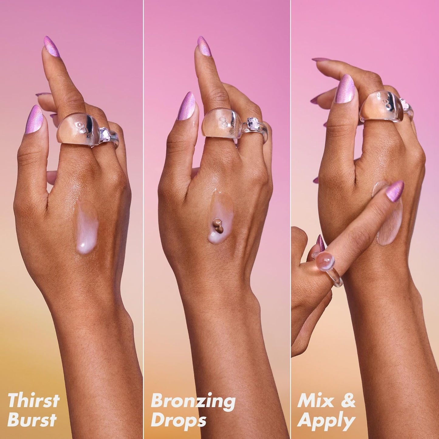 e.l.f. The Hottest Drops Duo, Holy Hydration Thirst Burst & Bronzing Drops, For Dewy, Glowy & Sun-Kissed Finish, With Hyaluronic Acid & 5% Niacinamide, Vegan & Cruelty-Free, Travel-Size
