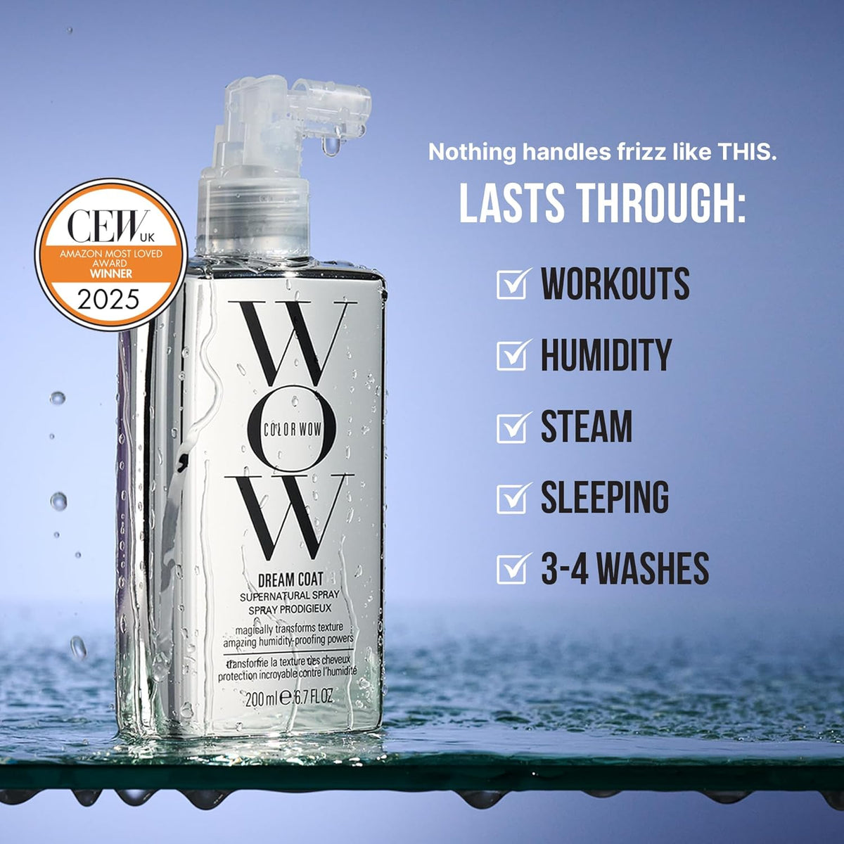 COLOR WOW Dream Coat Supernatural Spray. The Anti-frizz GOAT with amazing humidity-proofing powers