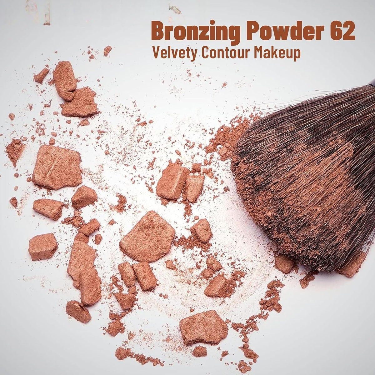 GA-DE Idyllic Soft Satin Bronzing Powder, 62 - Velvety Contour Makeup - Smooth and Creamy Bronzer Makeup - Blends Effortlessly and Evenly - 0.49 oz