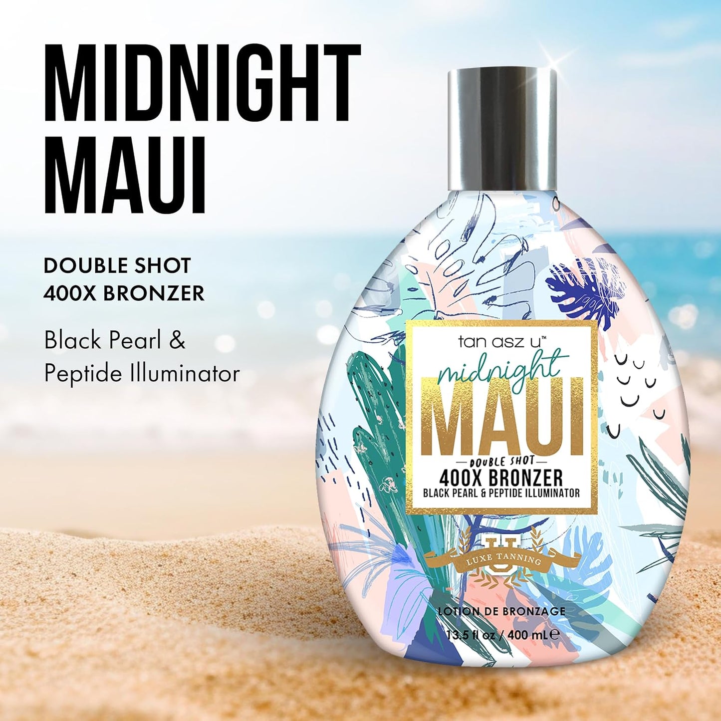 Tan Asz U Midnight Maui Double Shot 400X Bronzer (400ml)