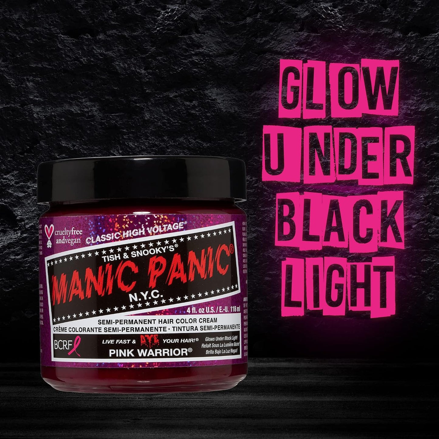 Manic Panic High Voltage® Classic Cream Formula Colour Hair Dye 118ml (Pink Warrior)