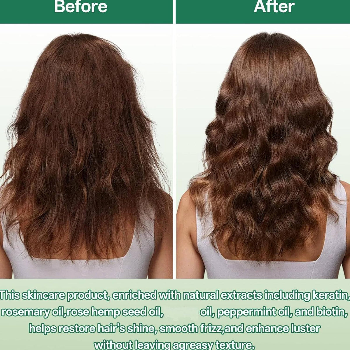 Hair Conditioning Mist Detangling Spray, Multi-Tasking Leave-In Spray, Keratin Hair Essences Spray, Leave-In Conditioning Mist for Dry, Scalp Care Spary for Hair Bouncy and Glossy (1PC)