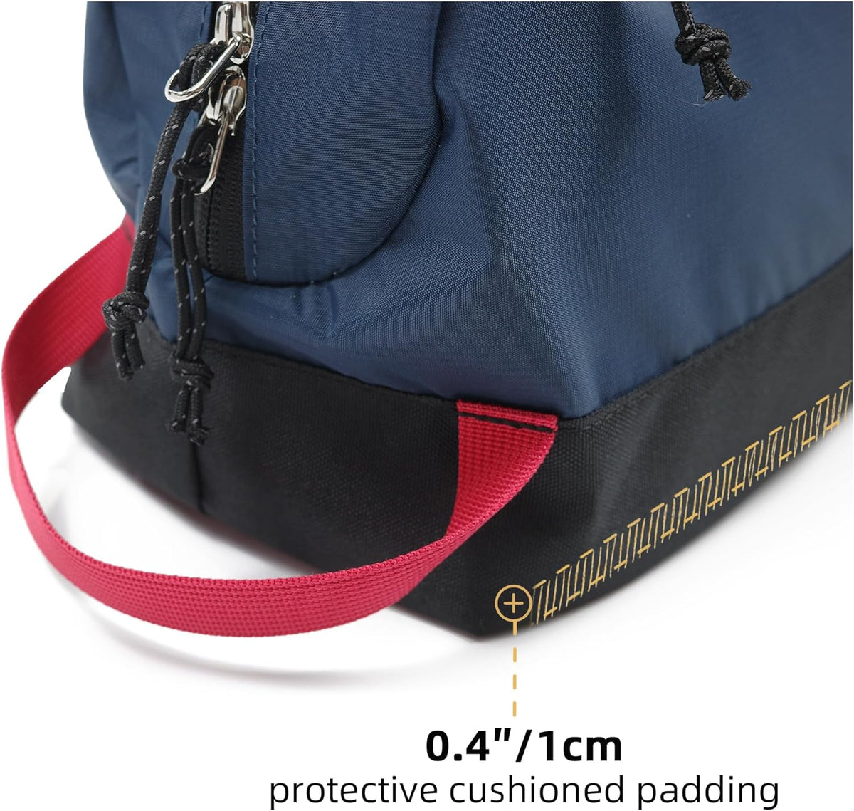 Travel Toiletry Bag 8L, Large Wash Bag with Waterproof TPU Wet/Dry Compartment